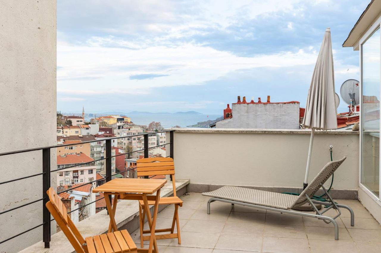 Apartmán Mesmerizing Flat With Bosphorus View In Beyoglu Istanbulská provincie Exteriér fotografie